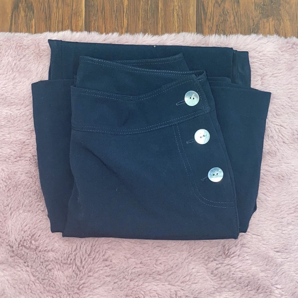 Soft Surrounding Blue Button Pants - Picture 2 of 11